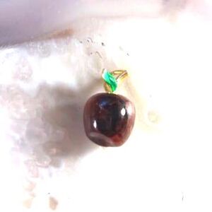 Fire Quartz Apple Pendant